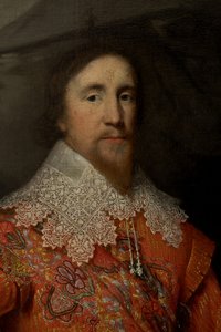 Sir Nicolas Crisp 1st Bt. (c. 1599-1666), c.1599-1666 (tuval üzerine yağlı boya) by Cornelius I (attr.to) Johnson