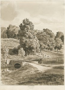 Betley Park: sepya yıkama çizimi, Ekim 1820 (çizim)