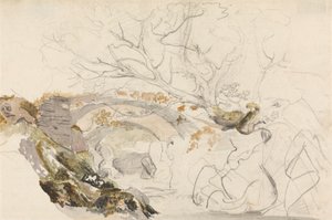 Köprü ve Ağaçlar by Cornelius Varley