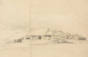 Yığın Oluşturuculu Çiftlik Binaları by Cornelius Varley