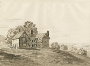 Pathshull Park - Lodge: sepya yıkama çizimi, Ağustos 1820