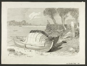 Kıyı Tekneleri by Cornelius Varley