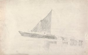 Atlı ve Arabalı Teknelerin İncelenmesi by Cornelius Varley