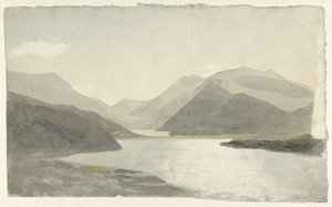 Snowdon, Llanberis, Kuzey Galler yakınlarındaki bir göl üzerinde güneş ışığı Snowdon, Llanberis, Kuzey Galler