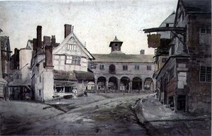 Pazar Yeri, Ross, Herefordshire by Cornelius Varley