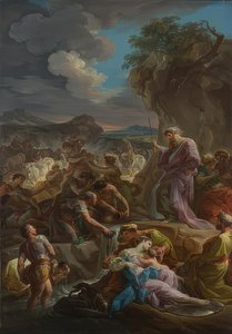 Musa kayadan su çıkarır. 1743-44