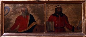Nuh ve David (panelde öfke) by Cosimo Rosselli