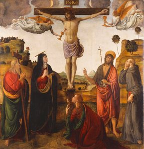 Madonna ile Çarmıha Gerilme, Azizler Vaftizci Yahya, Mary Magdalen, Andrew ve Francis, 1503