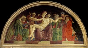 Cosimo Tura (Cosme) tarafından ahşap pieta üzerinde tempera by Cosimo Tura