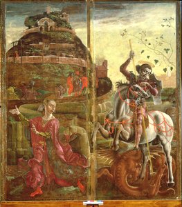 Aziz George ve Ejderha, bir poliptikten, 1469 (panelde tempera) (ayrıca bkz. 215995)