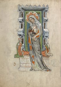 Silezya Aziz Hedwig ile Legnica Dükü Ludwig ve Brieg ve Düşes Agnés, 1353 by Court workshop of Duke Ludwig I
