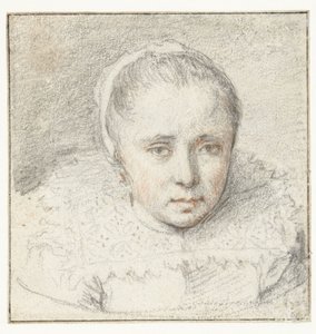 genç bir kadın portresi by Crispijn van de Passe (I) (attributed to)