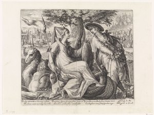 Asya Dört kıta (dizi adı) by Crispijn van de Passe (I)