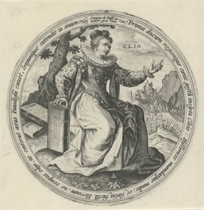 clio Dokuz Muses (dizi adı) by Crispijn van de Passe (I)