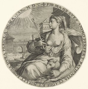 Sabır Teolojik erdemler (dizi başlığı) Virtutu Theologicaru (dizi adı) by Crispijn van de Passe (I)