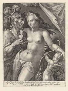 Mars ve Venüs Aşıklar olarak Tanrılar ve Tanrıçalar (dizi adı) by Crispijn van de Passe (I)