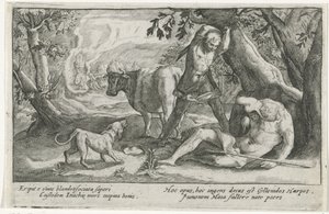 Merkür, Argus Ovid'in Metamorfozlarını Öldürdü (dizi başlığı) by Crispijn van de Passe (I)