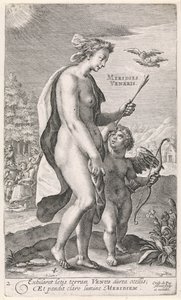Öğleden sonra Meridies Veneris (nesne üzerindeki başlık) Günün Dört Zamanı (dizi başlığı) by Crispijn van de Passe (I)