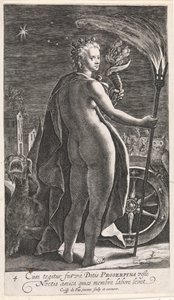 Gece Nox Proserpine (nesne üzerindeki başlık) Günün Dört Zamanı (dizi başlığı) by Crispijn van de Passe (I)