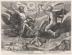 Kuzey Rüzgarı Boreas (nesne üzerindeki başlık) Dört Rüzgar (dizi adı) by Crispijn van de Passe (I)