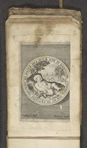 Kalbi delinmiş Putto Tanrı'nın sözünü temsil eden Putti (dizi başlığı) Verbum Dei (dizi başlığı) by Crispijn van de Passe (I)