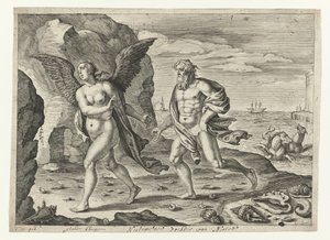 Coronis ve Neptün Metamorfosen van Ovidius (dizi adı)