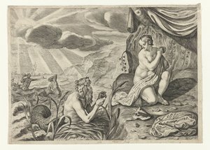 Scylla, Glaucus Glauci'den kaçarken Scylla'ya aşık (nesnedeki başlık) Ovid'in Metamorfozları (dizi başlığı)