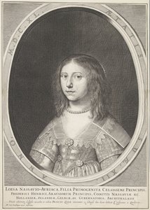 Orange Prensesi Louise Henriëtte'in 12 yaşındaki portresi by Crispijn van den Queborn