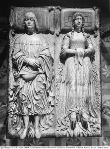 Ludovico Sforza ve Beatrice d'Esteavia'nın cenaze tableti by Cristoforo Solari