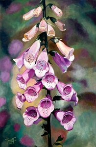 Purple Fingers, 2010 (kağıt üzerinde akrilik)