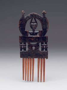 Comb (duafe), late 19th or early 20th century (wood) by Culture Asante