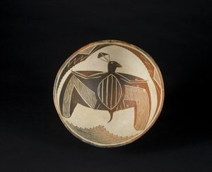 Boyalı Motifli Kase, c.1060-1110 (pigmentli seramik) by Culture Mimbres