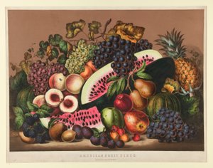 Amerikan Meyve Parçası by Currier and Ives