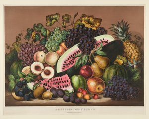 Amerikan Meyve Parçası; Plaka 281 by Currier and Ives