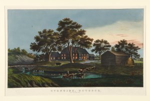 Eventide - Ekim/ The Village Inn by Currier and Ives