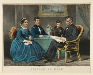 Lincoln Evde by Currier and Ives