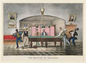 Bilardonun Güzelleri. by Currier and Ives