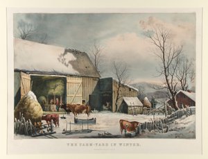 Kışın Çiftlik Bahçesi by Currier and Ives