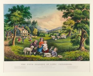 Hayatın Dört Mevsimi: Çocukluk by Currier and Ives