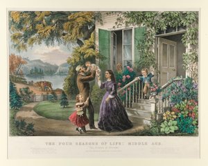 Hayatın Dört Mevsimi: Orta Çağ by Currier and Ives