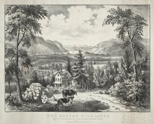 Hudson Yaylaları by Currier and Ives