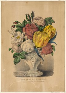 Çiçeklerin Vazosu by Currier and Ives