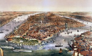 New York şehri, ABD, 1870