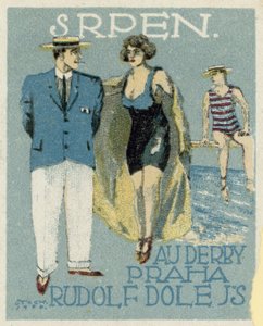 Ağustos. Au Derby Rudolf Dole modası, Prag by Czech School