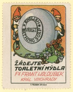 Frantisek Holoubek Violet İngiliz banyo sabunu by Czech School