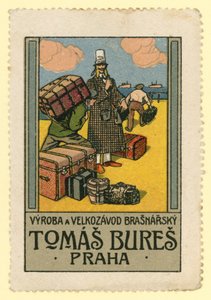 Tomas Bures seyahat çantaları, Prag by Czech School