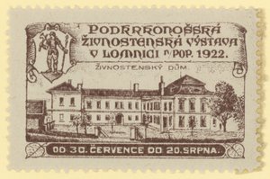 Ticaret fuarı, Lomnica., Çekoslovakya, 1922 by Czech School