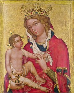 Bakire ve Çocuk, c.1350 (panelde marouflage ve tempera)