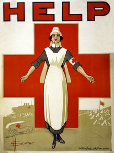 Avustralya Kızıl Haç Yardımı için Kampanya Posteri, pub. 1914-18