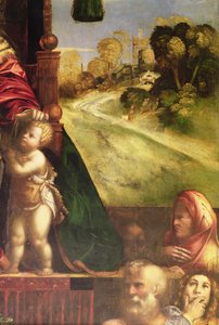 Sağ arka planı gösteren poliptikon detayı by D. and Garofalo Dossi